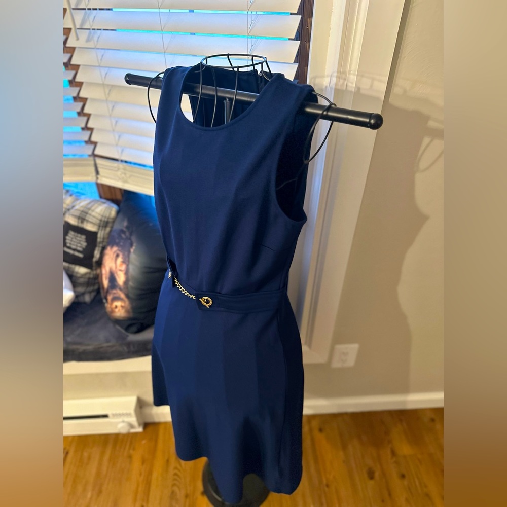 Ralph Lauren Navy Midi Dress